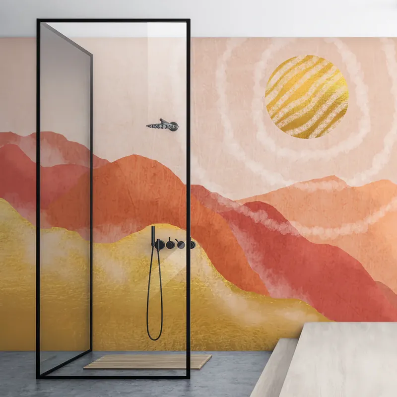Lage Prijs Carta da parati in Fibra di Vetro Tramonto - 100% Fibra di vetro / 95x300 cm