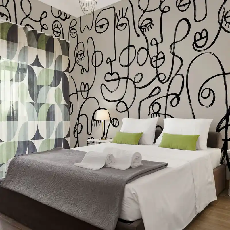 Carta da parati Volti astratti - TNT Effetto Muro / 100x300 cm Snelle Levering