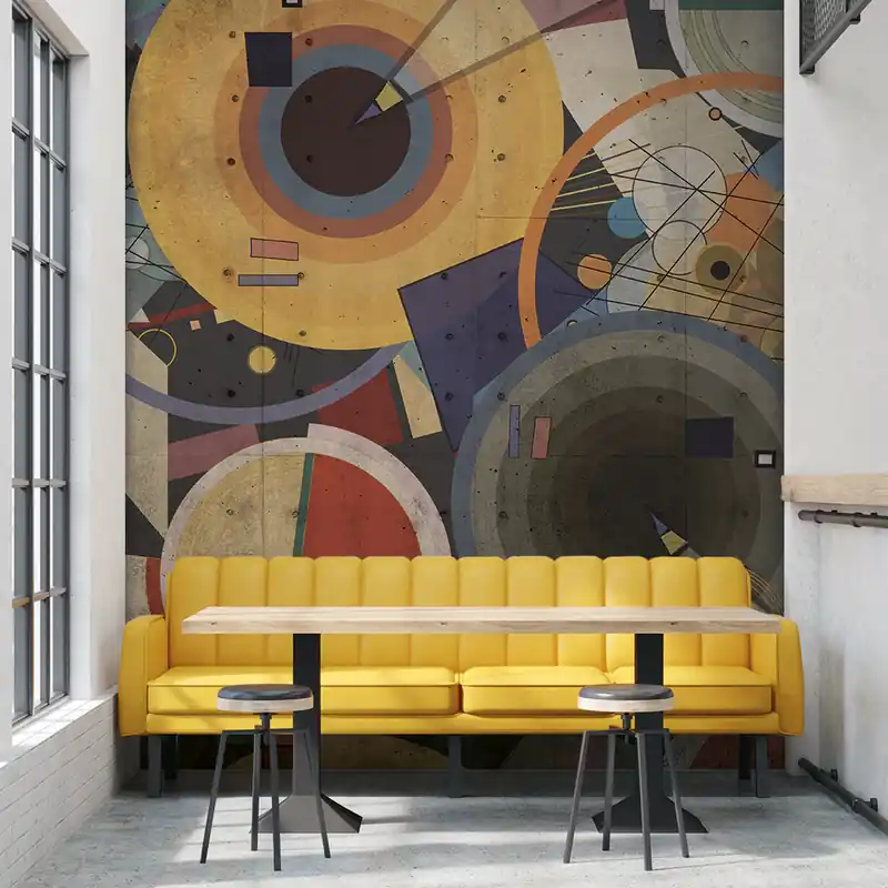 Carta da parati Kandinsky - TNT Effetto Muro / 100x300 cm Meest Verkocht