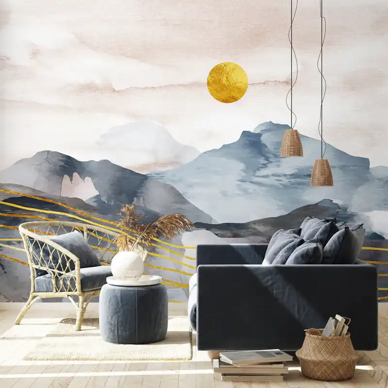 Carta da parati Sol levante - TNT Effetto Muro / 100x300 cm Finale Uitverkoop