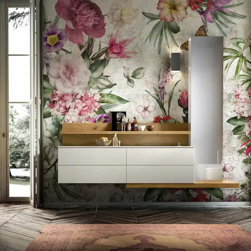 Shop Nu Carta da Parati in Fibra di Vetro Primavera - 100% Fibra di vetro / 95x300 cm