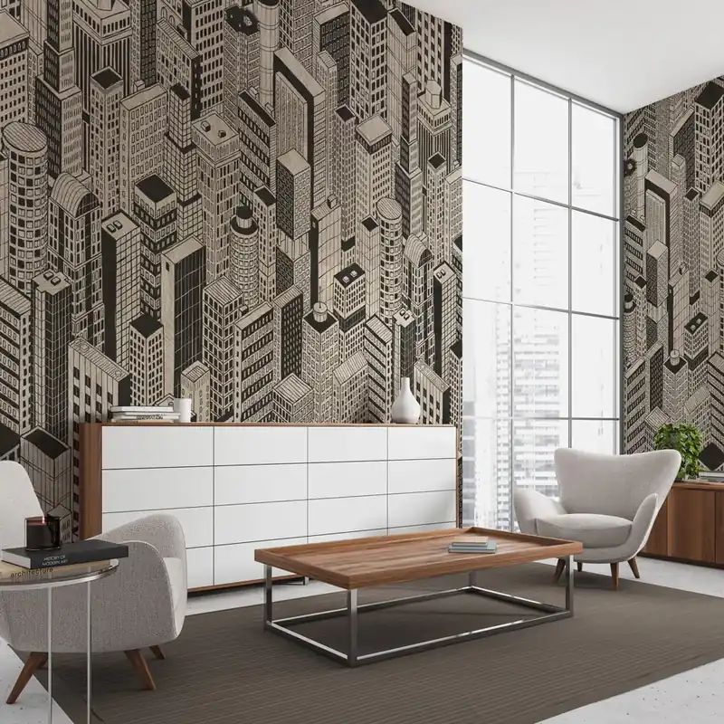 Flitsaanbieding Carta da parati City - TNT Effetto Muro / 100x300 cm