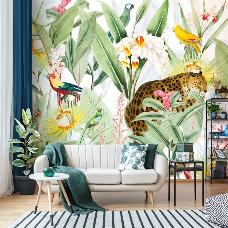Aanbieding Carta da parati Tropicale chic - TNT Effetto Muro / 100x300 cm