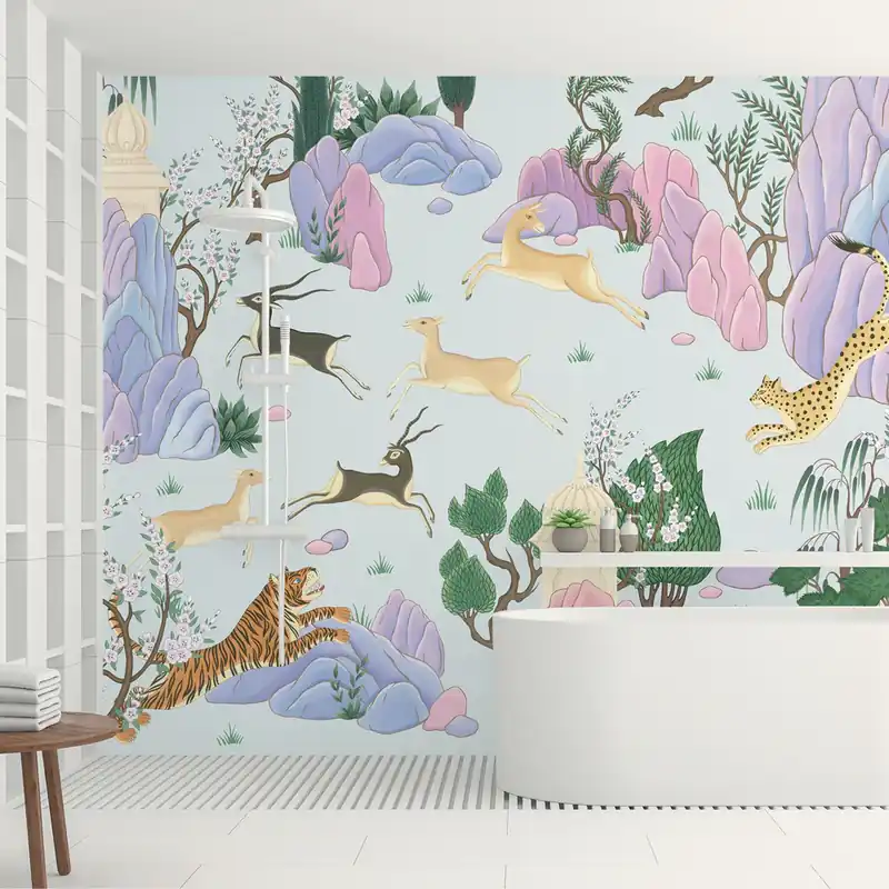 Speciale Aanbieding Carta da parati in Fibra di Vetro Partita di caccia - 100% Fibra di vetro / 95x300 cm