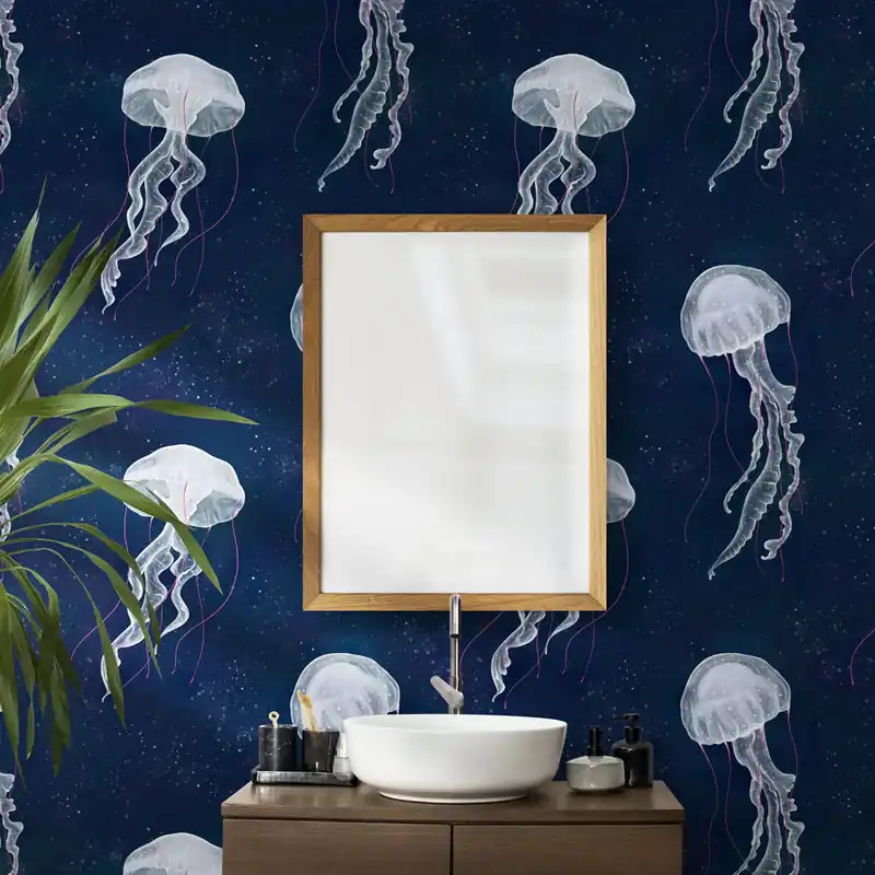 Aanbieding Meduse notturne Rotolo Carta da Parati - Finitura Liscia / 50x700 cm