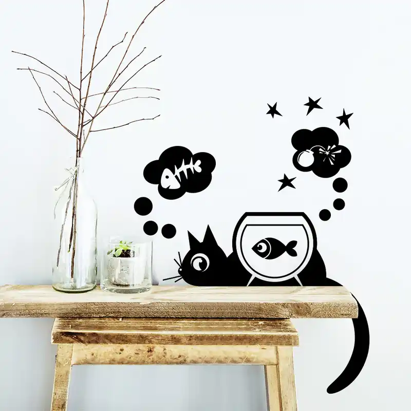 Gatto con acquario Meest Verkocht