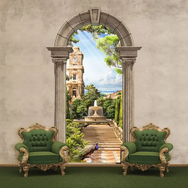Carta da parati Arco pavone Dagaanbieding
