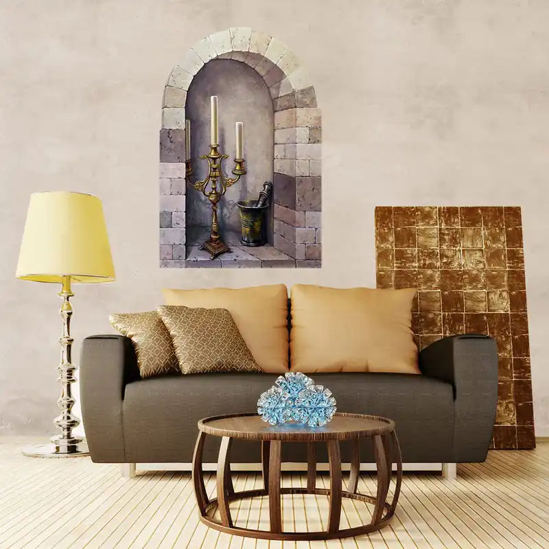 Carta da parati Arco con candelabro 2 Direct Verzonden