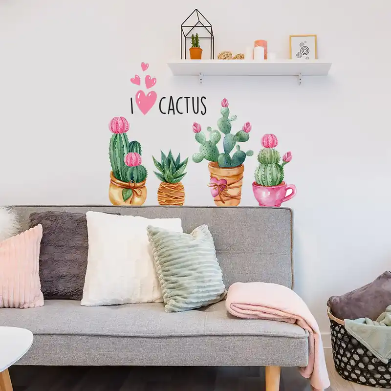 Direct Verzonden Watercolor cactus
