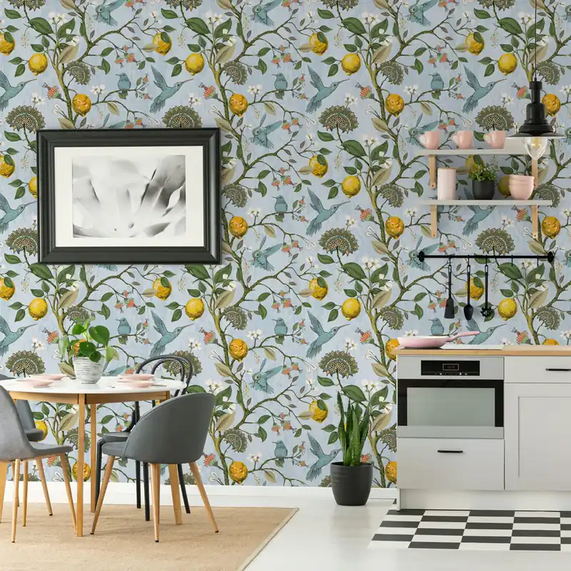 Aanbieding Profumo di limoni Rotolo Carta da Parati - Finitura Liscia / 50x700 cm