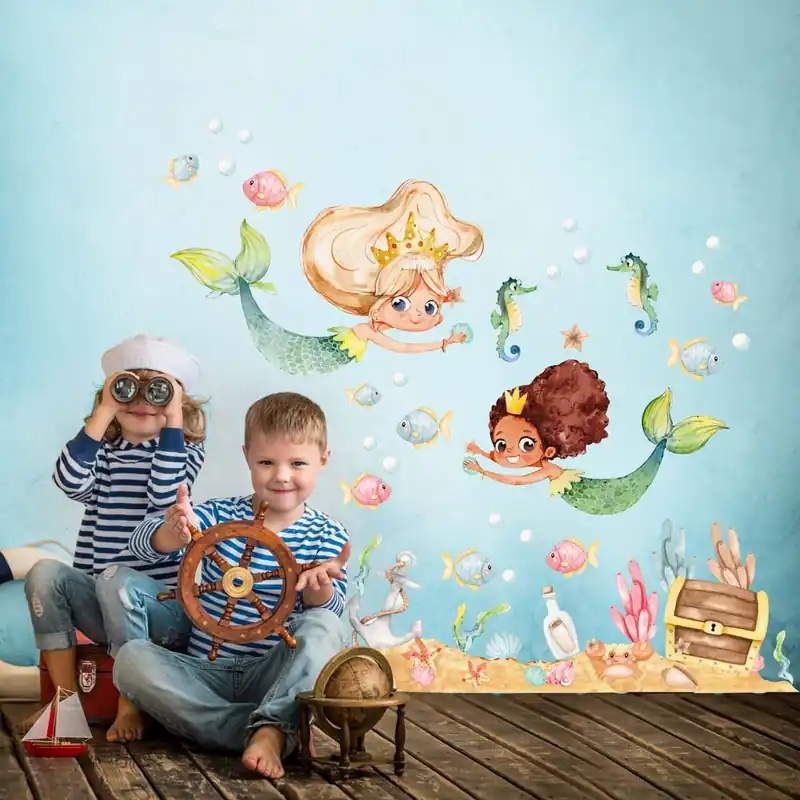 Tijdelijk Beschikbaar Sirene nel mare - 120x40 cm
