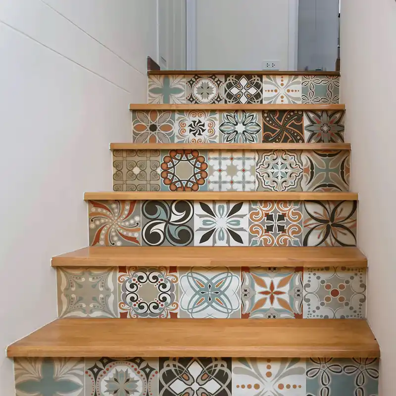 Adesivi per Scale Decori vintage - 17 cm / 5 fasce da 80 cm Express Levering