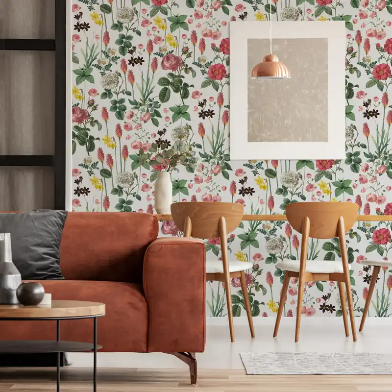 Gecertificeerd Eden botanico Rotolo Carta da Parati - Finitura Liscia / 50x300 cm