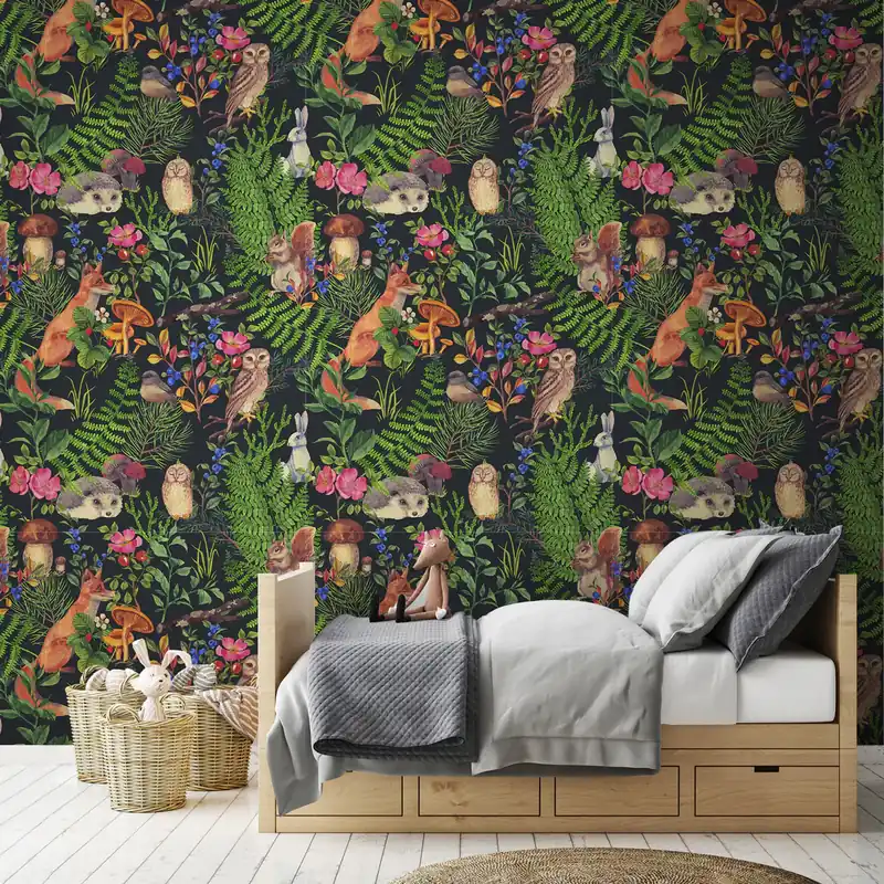 Amici del Bosco Rotolo Carta da Parati - Finitura Liscia / 50x300 cm Voordeelprijs