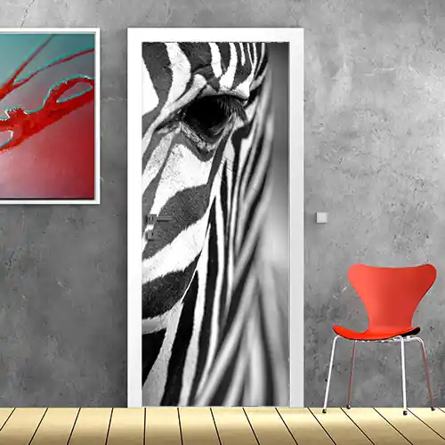 Porta Zebra stripes - 60 cm / 200 cm Finale Uitverkoop