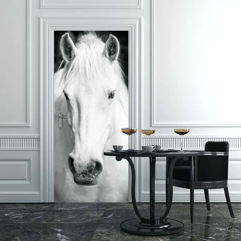 Porta Cavallo bianco 2 - 60 cm / 200 cm Nieuw
