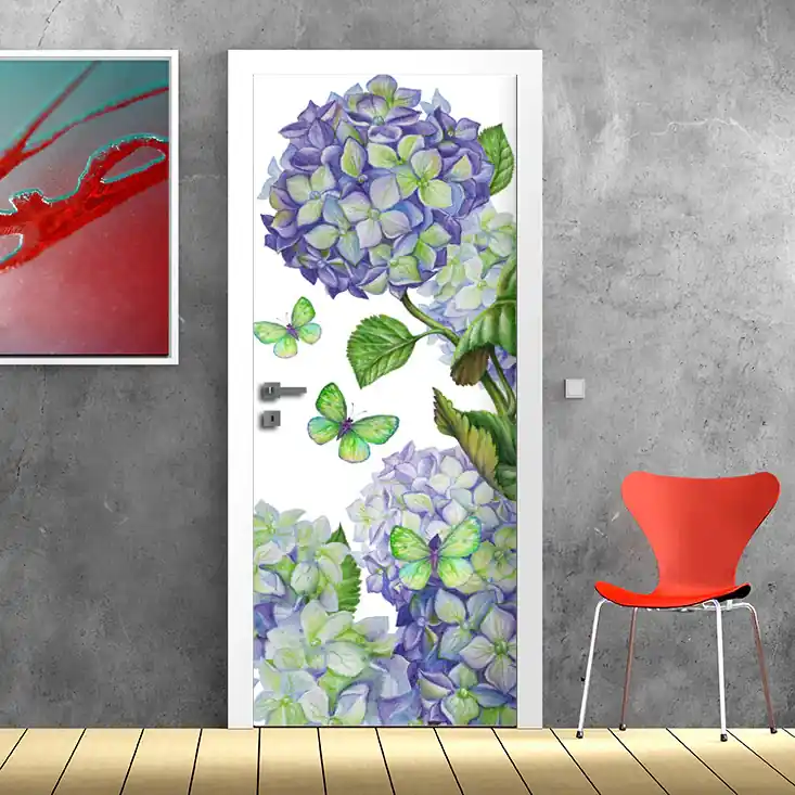 Shop Nu Porta Giardino di ortensie - 60 cm / 200 cm