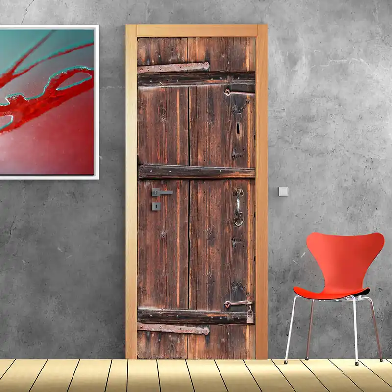 Porta Legno antico - 60 cm / 200 cm Nieuw