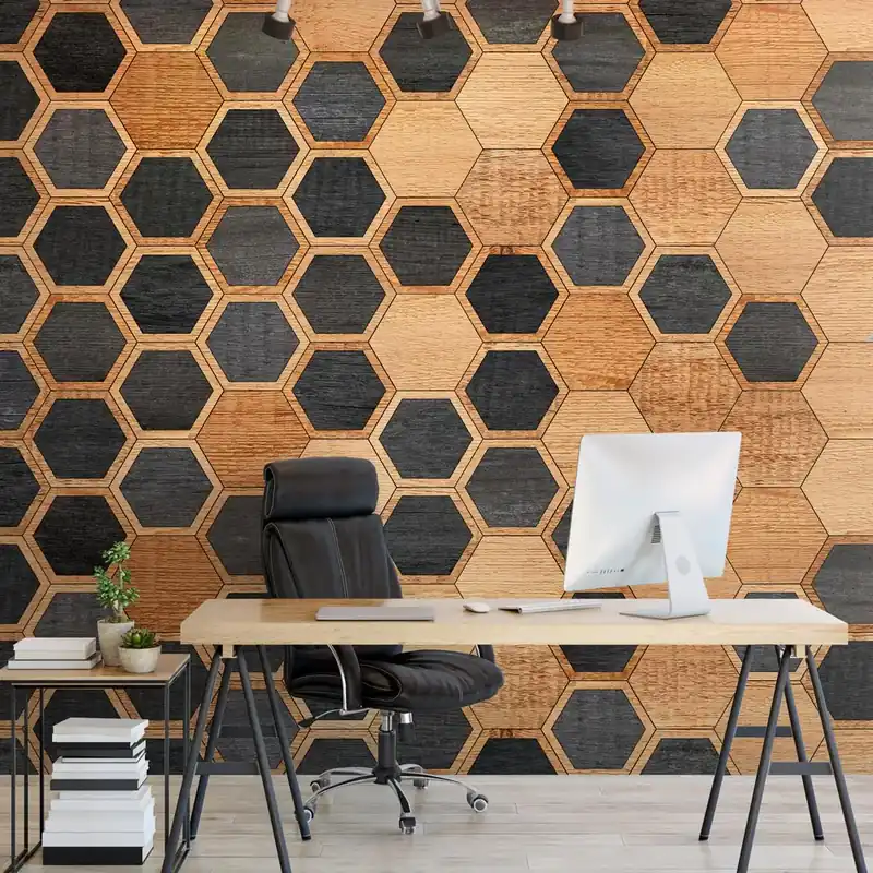 Bestseller Carta da parati Alveare moderno - TNT Effetto Muro / 100x300 cm