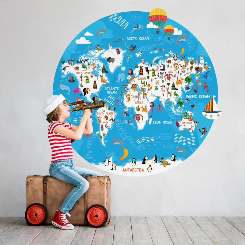 Cerchio Mappamondo 3 - 60x60 cm Seizoensaanbieding