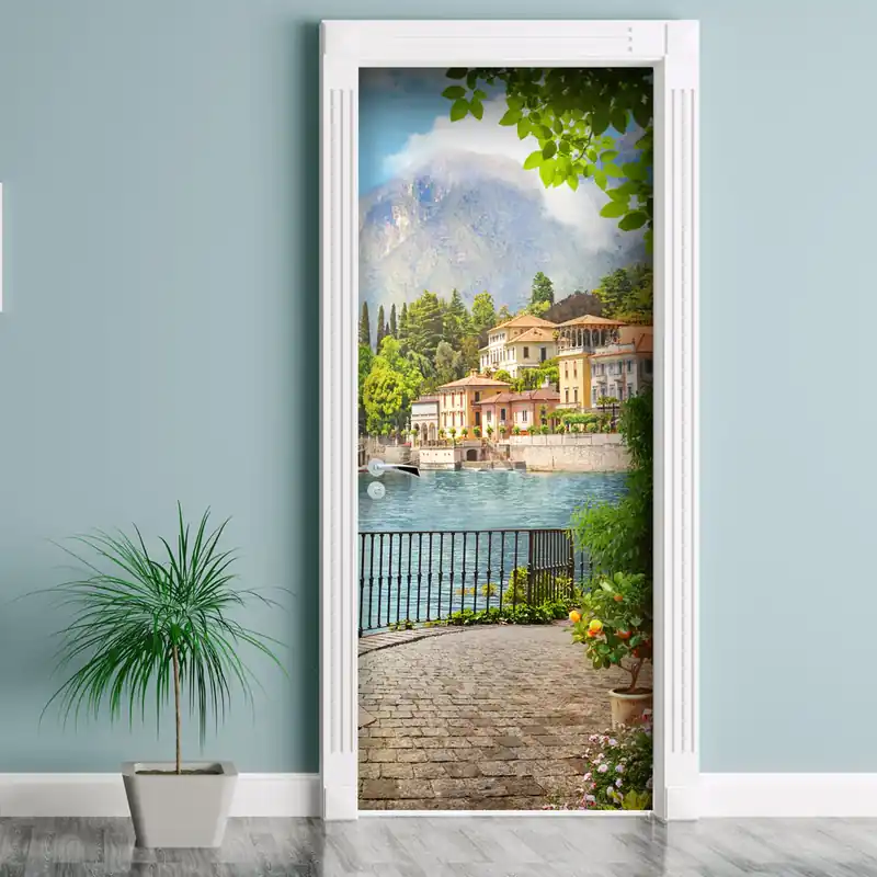 Direct Verzonden Porta Scorcio sul lago - 60 cm / 200 cm
