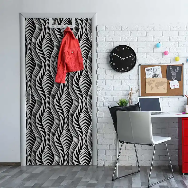 Porta Ethnic zebra - 60 cm / 200 cm Direct Beschikbaar